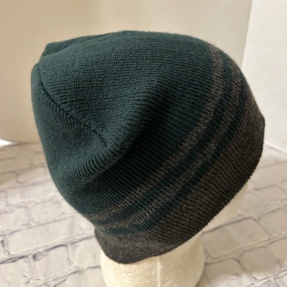 LOGOFIT MADE IN VIETNAM MSU LOGO MENS GREEN & GREY SKULL BEANIE HAT O/S - Picture 4 of 7